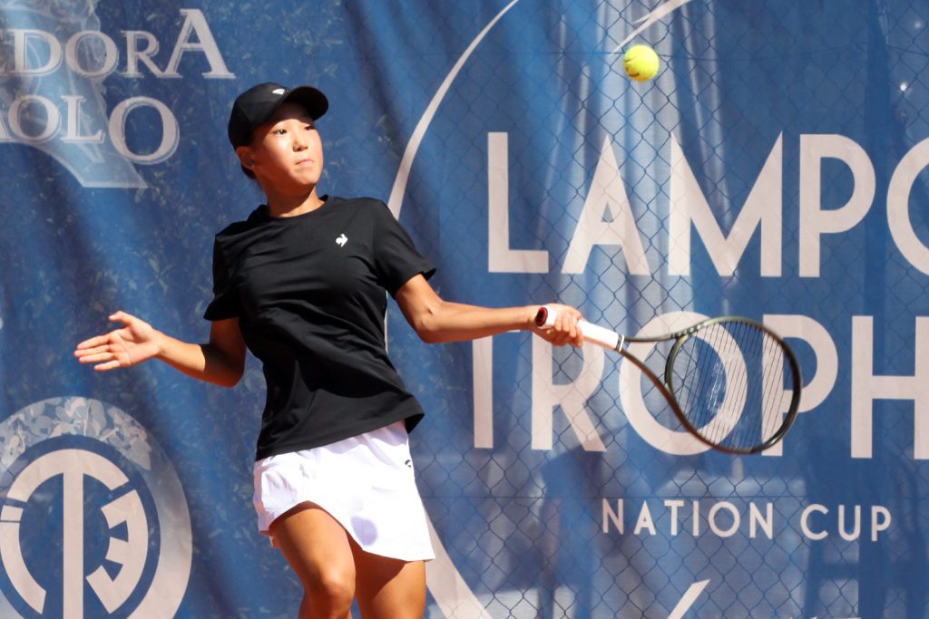 La coreana Sim Siyeon ha messo la propria firma in entrambe le vittorie del successo contro la Francia, che ha dato alla Corea del Sud la finale della Lampo Trophy - Nation Cup (foto Alvaro Maffeis)