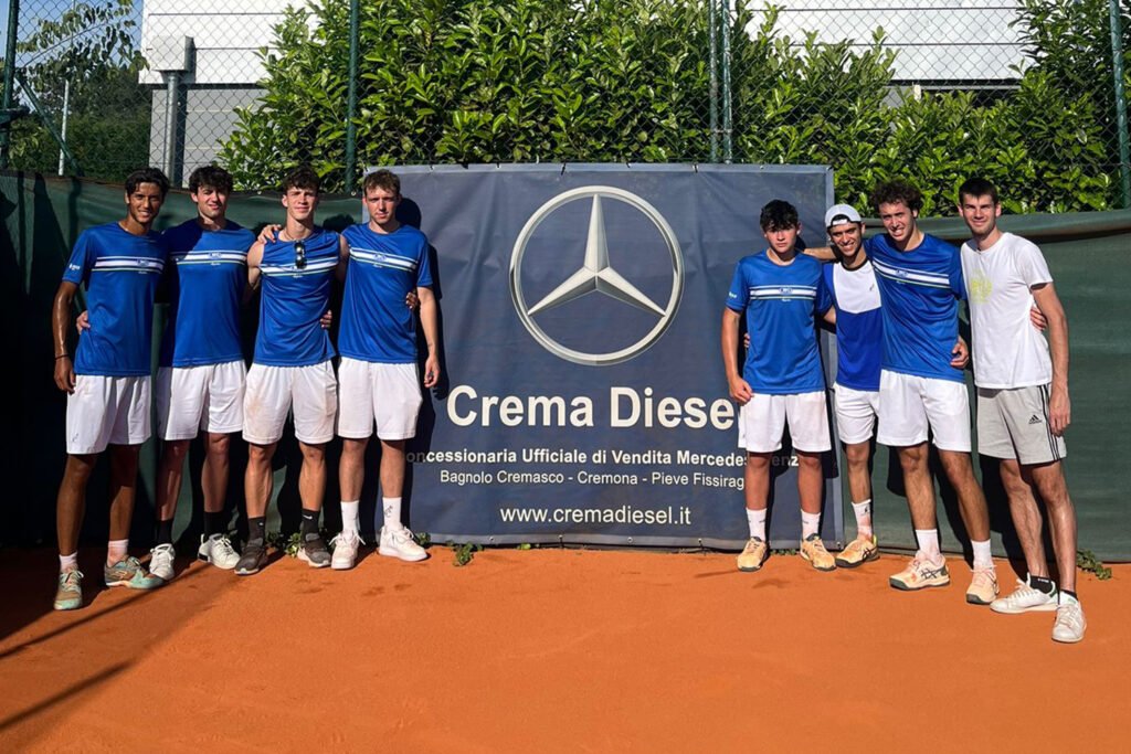 La formazione di Serie C maschile del Tennis Club Crema, qualificata per il tabellone nazionale della Serie C