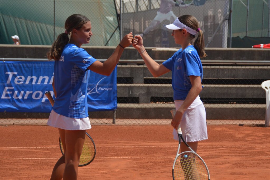 La coppia azzurra composta da Giorgia Lanza (sinistra) e Giulia Luchetti: ha regalato un nuovo successo all'Italia (foto Omar Baldussi)