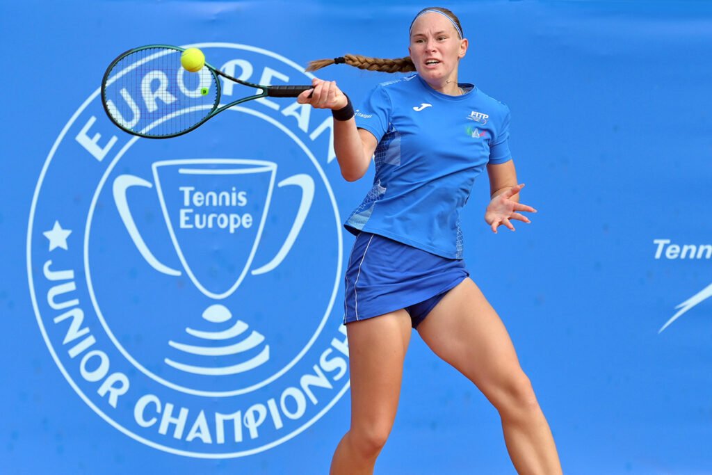 Carla Giambelli, lombarda classe 2008, è una delle due azzurre ai quarti di finale dei Campionati Europei under 16 by Lavoropiù (foto Adelchi Fioriti/FITP)