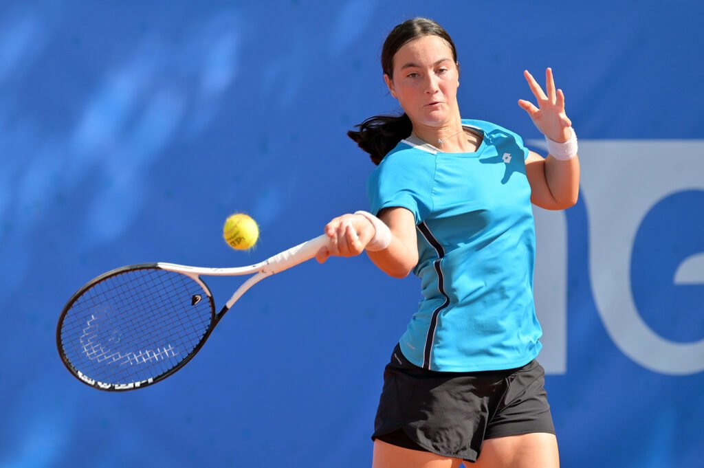 Fabiola Marino, romana classe 2008, è una delle due azzurre in semifinale ai Campionati Europei under 16 by Lavoropiù (foto Adelchi Fioriti/FITP)